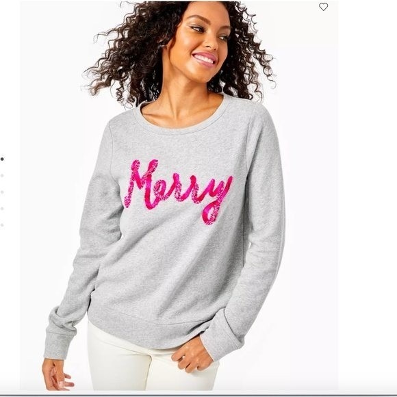 Lilly Pulitzer Tops - Lilly Pulitzer NWOT Rami "Merry" Sweatshirt - Size Large